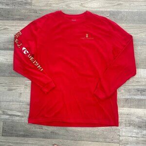 Simply Southern Red Nutcracker Print Long Sleeve Christmas Tee Size Medium I36